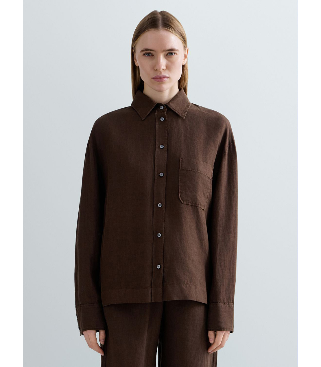 リネンオーバーサイズシャツ